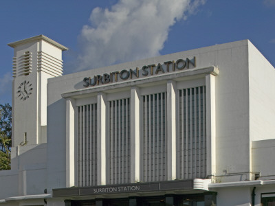 Surbiton Railway Station, Surrey, 1937-38, Detail Of Front Elevation, Architect: J. R. Scott by G Jackson Pricing Limited Edition Print image