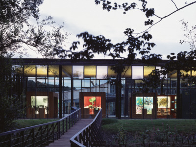 Gateway Orientation Centre At Dusk, Loch Lomond, Scotland, Bennetts Associates Architects by Keith Hunter Pricing Limited Edition Print image