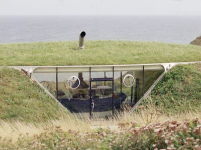 House Built On Sensitive Sea Cliff Side Site, Underground To Minimise Impact, Pembroke Coast, Wales by Larraine Worpole Pricing Limited Edition Print image