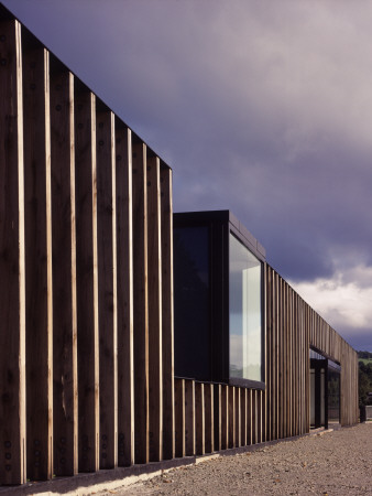 Gateway Orientation Centre, Loch Lomond, Scotland, Portrait View Enclosure And Entrance by Keith Hunter Pricing Limited Edition Print image