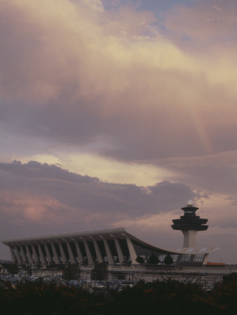 Dulles International Airport, Washington Dc, 1962, Exterior At Dusk, Architect: Eero Saarinen by Martin Jones Pricing Limited Edition Print image