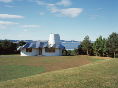 Maggie's Centre, Ninewells Hospital, Dundee, Scotland, Daytime With Trees, Architect: Frank O Gehry by Keith Hunter Pricing Limited Edition Print image