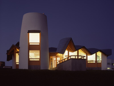 Maggie's Centre, Ninewells Hospital, Dundee, Scotland, Exterior At Dusk, Architect: Frank O Gehry by Keith Hunter Pricing Limited Edition Print image