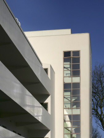 Isokon Flats, Built 1933 - 34, Restored 2004, Detail Of Balconies And Windows by Morley Von Sternberg Pricing Limited Edition Print image