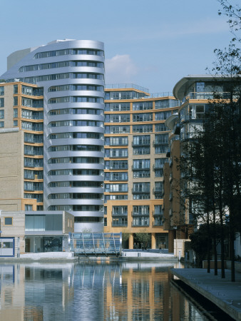 Paddington Basin, Paddington London, New Apartments by Peter Durant Pricing Limited Edition Print image