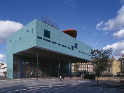 Peckham Library, London, 1999, Winner Of Stirling Prize 2000, Exterior From South West by Richard Bryant Pricing Limited Edition Print image
