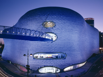 Selfridges, Birmingham, England, (2003) - Exterior At Dusk, Architect: Future Systems by Nicholas Kane Pricing Limited Edition Print image