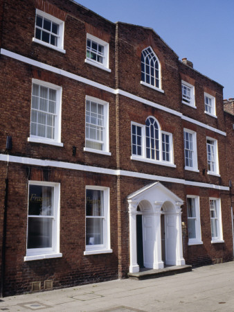 Mid Georgian Town House With Double Doorway Ventian Windows, Wisbech Old Market, Cambridgeshire by Philippa Lewis Pricing Limited Edition Print image