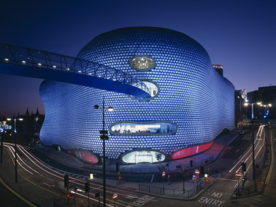 Selfridges Department Store, Birmingham, Dusk, Architects: Future Systems by Peter Durant Pricing Limited Edition Print image