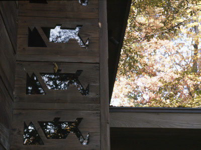 The Pope-Leighey House, Virginia, 1939, Pierced Wood Panels With Glass Inserts, Frank Lloyd Wright by Richard Bryant Pricing Limited Edition Print image