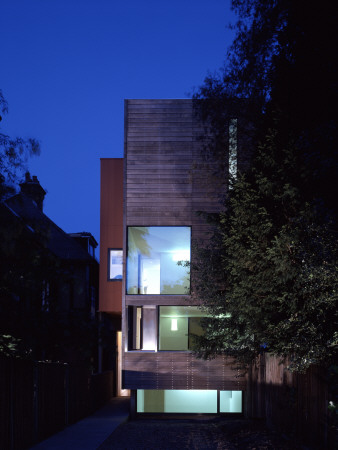 The Tall Houseexterior At Dusk, Terry Pawson Architects by Richard Bryant Pricing Limited Edition Print image