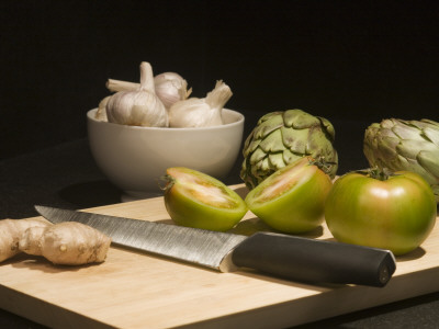 Kitchen Detail - Vegetables On Chopping Board by Ton Kinsbergen Pricing Limited Edition Print image