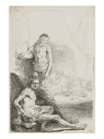 Figures Academiques D'homme, 1Er Etat Vers 1646 by Rembrandt Van Rijn Pricing Limited Edition Print image