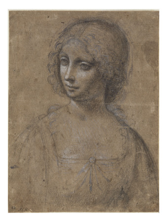 Buste De Jeune Femme, Tournée Vers La Gauche by Léonard De Vinci Pricing Limited Edition Print image