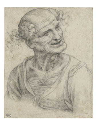 Vieille Femme A Mi-Corps, Le Cou Decharne by Leonard De Vinci Pricing Limited Edition Print image