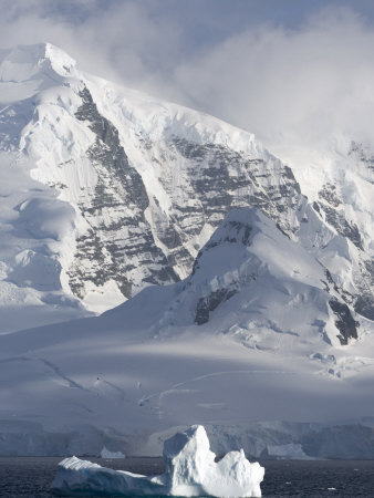 Rugged Mountains Bordering Gerlache Strait, Antarctica by Michael Defreitas Pricing Limited Edition Print image
