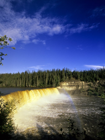 Lady Evelyn Falls Territorial Park Northwest Territories by Michael Defreitas Pricing Limited Edition Print image
