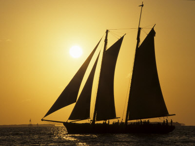 Schooner In Florida Keys, Florida, Usa by Michael Defreitas Pricing Limited Edition Print image