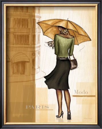 Golden Rain Paris by Andrea Laliberte Pricing Limited Edition Print image