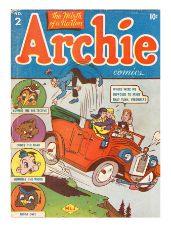 Archie Comics Retro: Archie Comic Book Cover #2 (Aged) by Bob Montana Pricing Limited Edition Print image