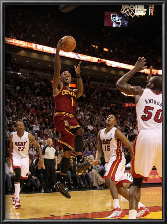 Cleveland Cavaliers  V Miami Heat: Daniel Gibson by Mike Ehrmann Pricing Limited Edition Print image