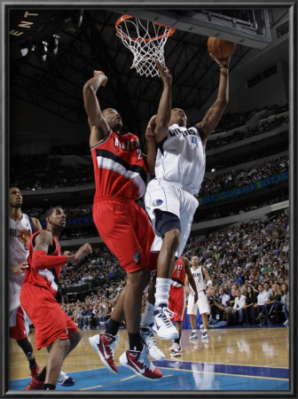 Portland Trail Blazers V Dallas Mavericks: Caron Butler And Marcus Camby by Danny Bollinger Pricing Limited Edition Print image