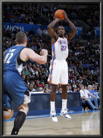 Minnesota Timberwolves V Oklahoma City Thunder: Jeff Green And Kevin Love by Layne Murdoch Pricing Limited Edition Print image