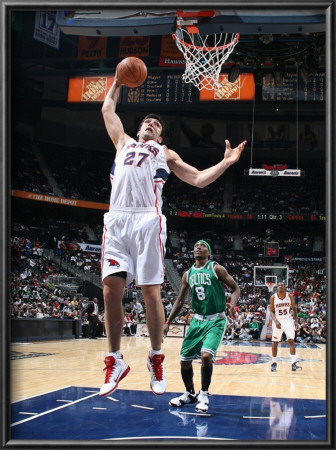 Boston Celtics V Atlanta Hawks: Zaza Pachulia by Scott Cunningham Pricing Limited Edition Print image