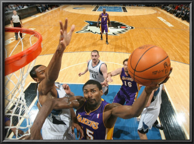Los Angeles Lakers V Minnesota Timberwolves: Ron Artest by David Sherman Pricing Limited Edition Print image