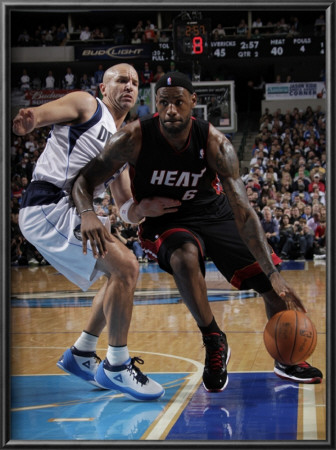 Miami Heat V Dallas Mavericks: Lebron James And Jason Kidd by Glenn James Pricing Limited Edition Print image
