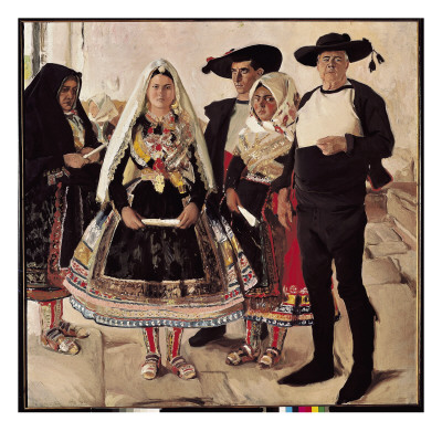 Men From Lagartera Or Lagarteran Bride by Joaquin Sorolla Y Bastida Pricing Limited Edition Print image