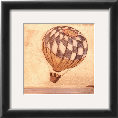 Checked Hot Air Balloon by Jose Gomez Pricing Limited Edition Print image