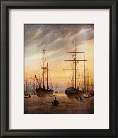 The Harbour Of Greifswald by Caspar David Friedrich Pricing Limited Edition Print image
