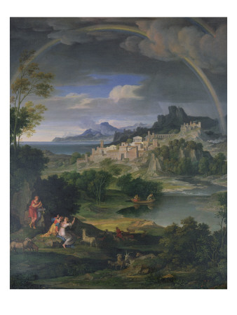 Landscape With Rainbow by Joseph Anton Koch Pricing Limited Edition Print image