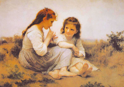 Les Confidences by William Adolphe Bouguereau Pricing Limited Edition Print image