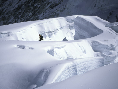 Climber Emerging From Serac, Nepal by Michael Brown Pricing Limited Edition Print image