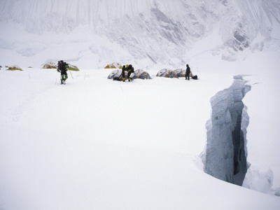 Camp At The Crevases Edge, Everest by Michael Brown Pricing Limited Edition Print image