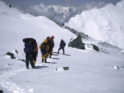 Climbing Up Southside Of Everest, Nepal by Michael Brown Pricing Limited Edition Print image