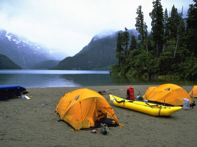 Camp Site By Lake, Chile by Michael Brown Pricing Limited Edition Print image