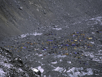 Everest Base Camp From Afar, Nepal by Michael Brown Pricing Limited Edition Print image