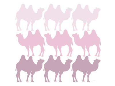 Pink Camel Family by Avalisa Pricing Limited Edition Print image