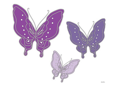 Purple Butterfly by Avalisa Pricing Limited Edition Print image