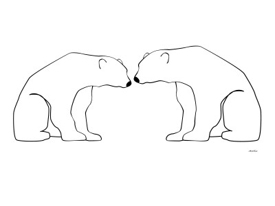 White Polar Bears by Avalisa Pricing Limited Edition Print image