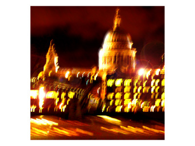 St Pauls Cathedral Night, London by Tosh Pricing Limited Edition Print image