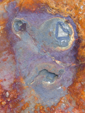 Imagined Face In Slate, Easdale, Scotland, Uk by Niall Benvie Pricing Limited Edition Print image