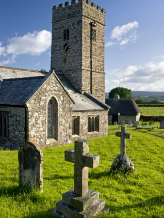 Buckland In The Moor Church, Dartmoor National Park, Devon, England, 2008 by Adam Burton Pricing Limited Edition Print image