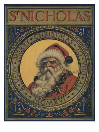Illustration Of Santa Claus Portrait by Norman Price Pricing Limited Edition Print image