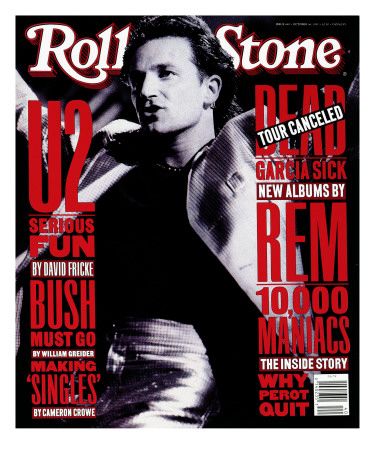 Bono, Rolling Stone No. 640, October 1992 by Neal Preston Pricing Limited Edition Print image