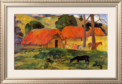 Village In Tahiti by Paul Gauguin Pricing Limited Edition Print image