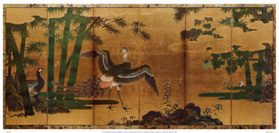 Peacock And Bamboo by Tosa Mitsuyoshi Pricing Limited Edition Print image